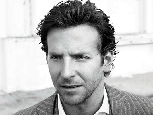 Bradley Cooper Suit Portrait Handsome Awesome Actor BW Wall Art Print Poster