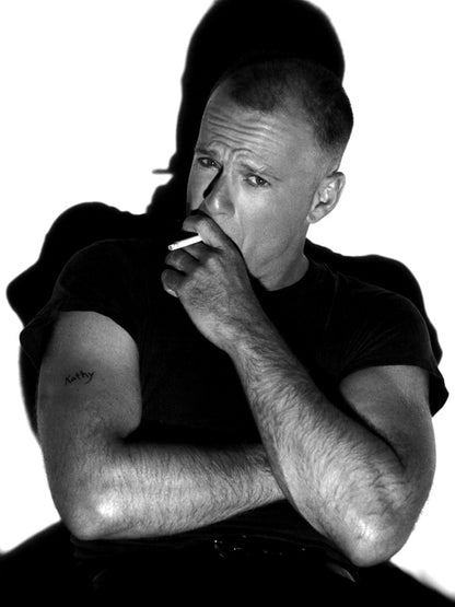 Bruce Willis Handsome Young Awesome Shadow Actor BW Wall Art Print Poster