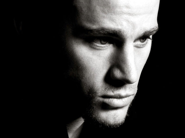 Channing Tatum Portrait BW Amazing Handsome Actor Wall Art Print Poster