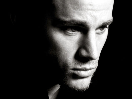 Channing Tatum Portrait BW Amazing Handsome Actor Wall Art Print Poster