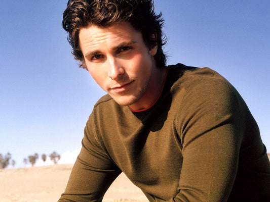 Christian Bale Portrait Handsome Young Charming Desert Wall Art Print Poster