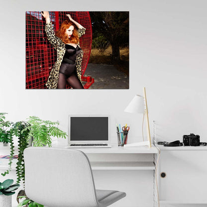 Christina Hendricks Hot Sexy Seductive Redhead Actress Wall Art Print Poster