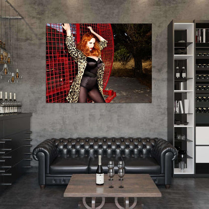 Christina Hendricks Hot Sexy Seductive Redhead Actress Wall Art Print Poster