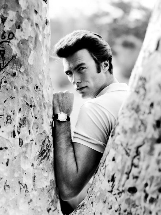 Clint Eastwood BW Amazing Portrait Young Look Actor Wall Art Print Poster