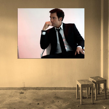 Clive Owen Amazing Portrait Suit Handsome Rare Wall Art Print Poster