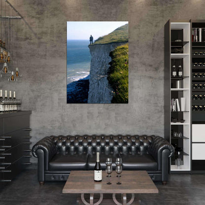 Daniel Craig Cliff Edge Overcoat Nature Amazing Rare Wall Art Print Poster
