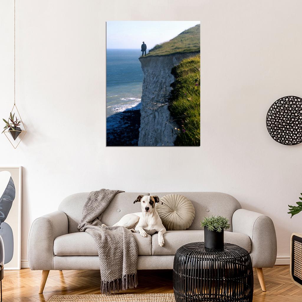 Daniel Craig Cliff Edge Overcoat Nature Amazing Rare Wall Art Print Poster