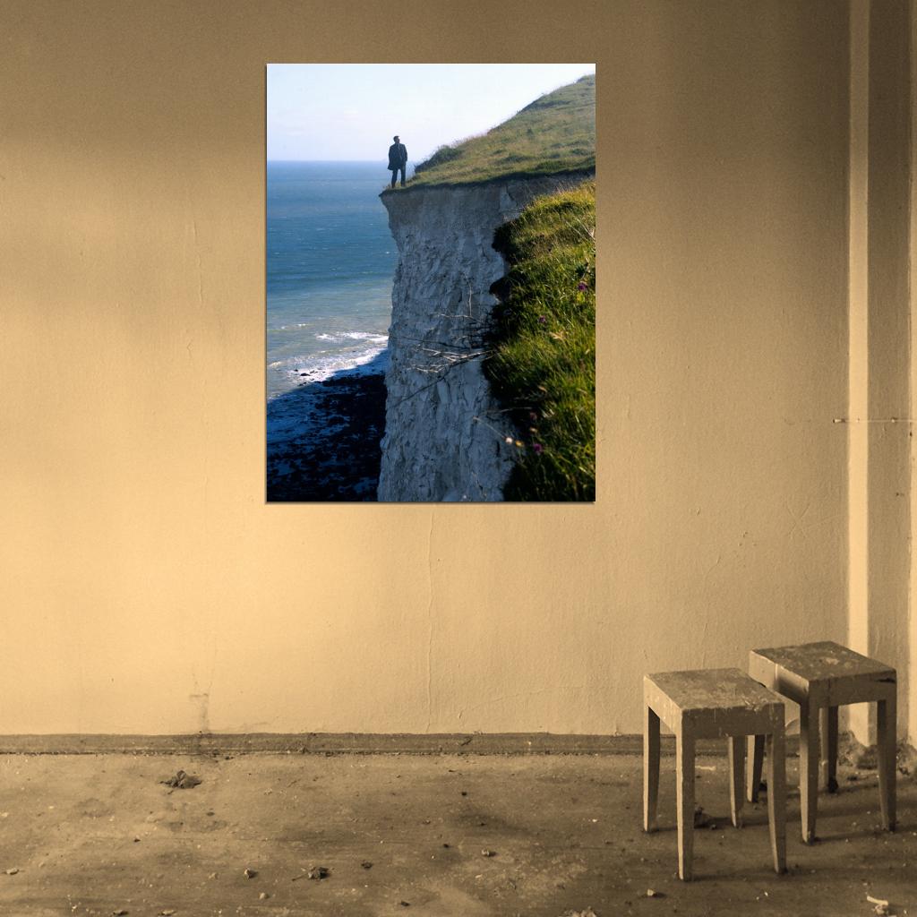 Daniel Craig Cliff Edge Overcoat Nature Amazing Rare Wall Art Print Poster