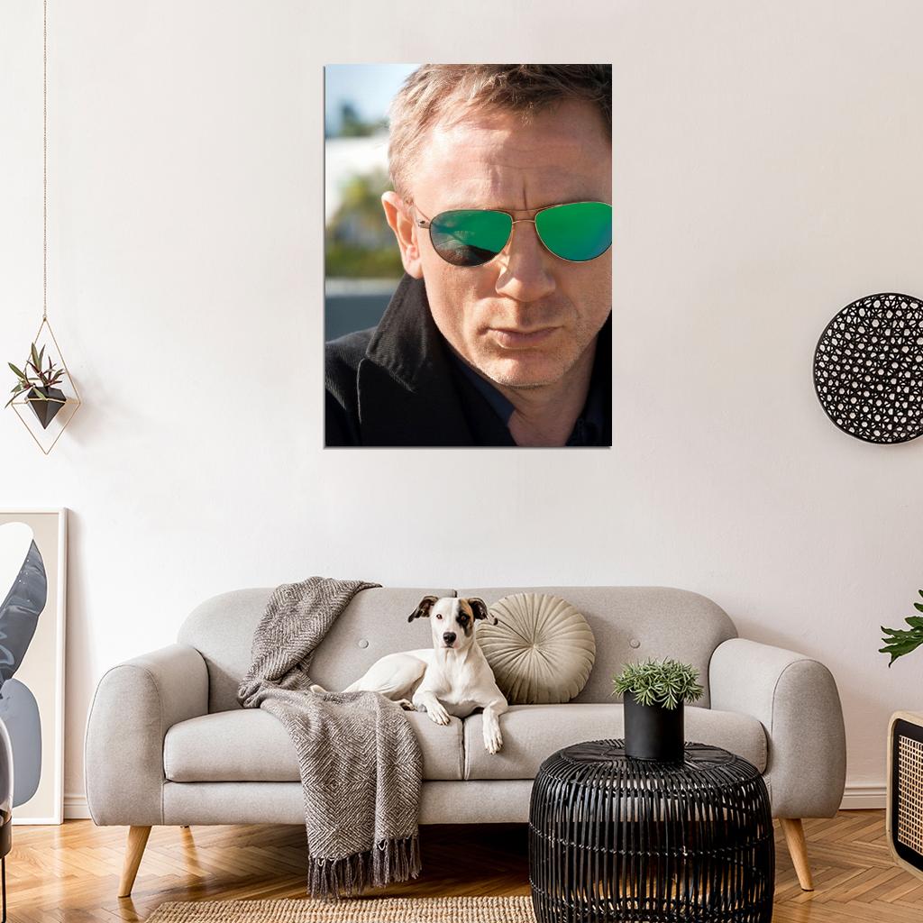 Daniel Craig Close-up Amazing Portrait Sunglasses Rare Wall Art Print Poster