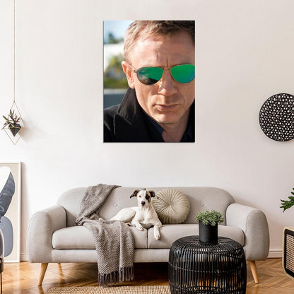 Daniel Craig Close-up Amazing Portrait Sunglasses Rare Wall Art Print Poster