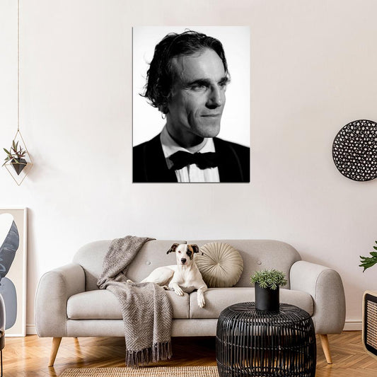 Daniel Day-Lewis BW Portrait Suit Handsome Actor Rare Wall Art Print Poster