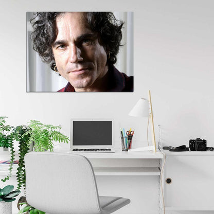 Daniel Day-Lewis Close-up Portrait Handsome Actor Wall Art Print Poster