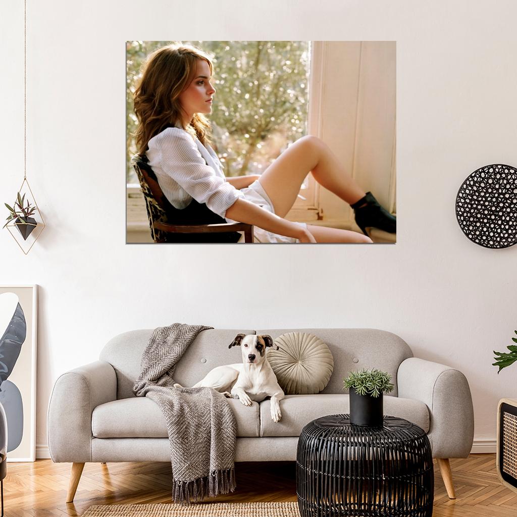 Emma Watson Hot Sexy Beautiful Legs Actress Wall Art Print Poster