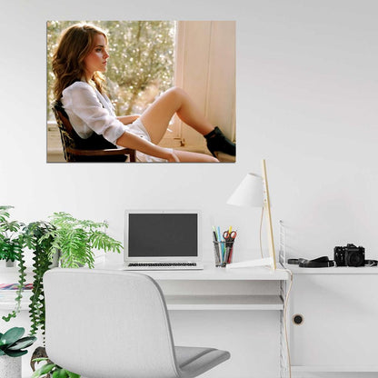 Emma Watson Hot Sexy Beautiful Legs Actress Wall Art Print Poster