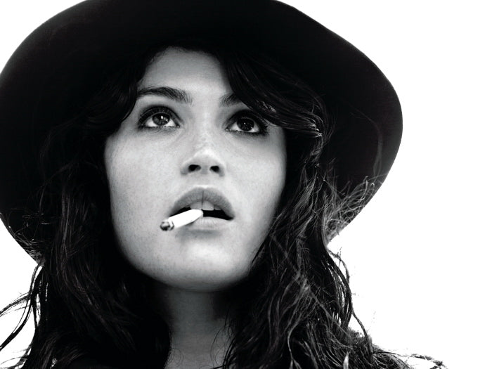 Gemma Arterton Amazing Hot Sexy BW Portrait Hat Rare Wall Art Print Poster