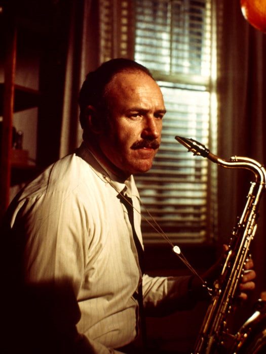 Gene Hackman Amazing Portrait Saxophone Handsome Rare Wall Art Print Poster