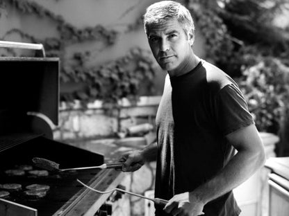 George Clooney Amazing BW Portrait Handsome Rare Wall Art Print Poster