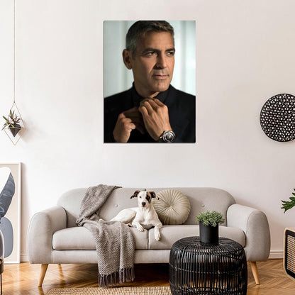 George Clooney Amazing Portrait Handsome Elegant Wall Art Print Poster