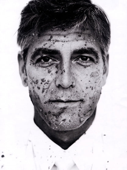 George Clooney Amazing Portrait Suit Handsome Rare Wall Art Print Poster