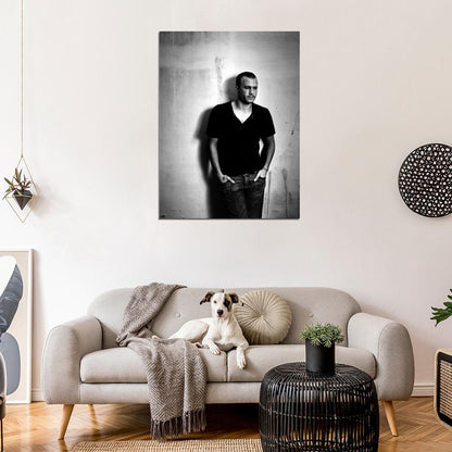 Heath Ledger Handsome Actor Amazing BW Portrait Rare Wall Art Print Poster