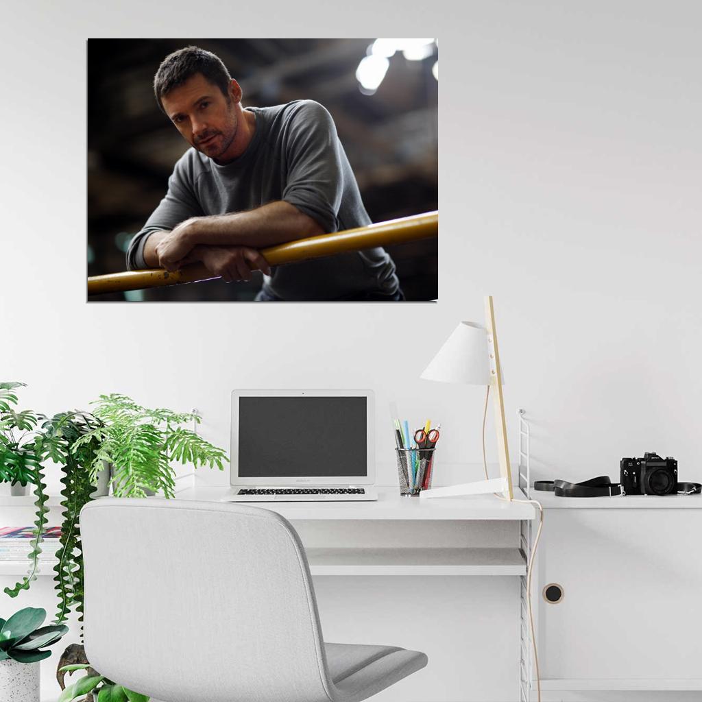 Hugh Jackman Amazing Portrait Handsome Hot Actor Wall Art Print Poster