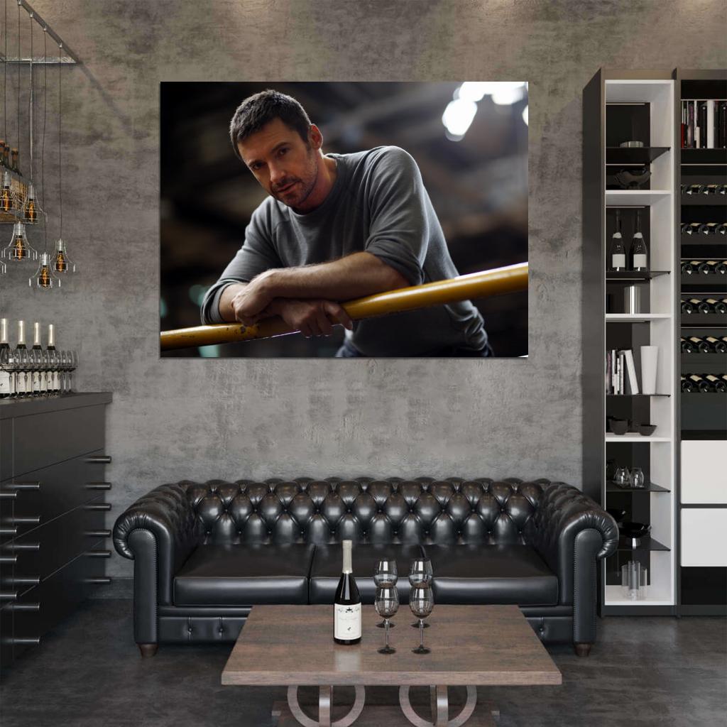 Hugh Jackman Amazing Portrait Handsome Hot Actor Wall Art Print Poster