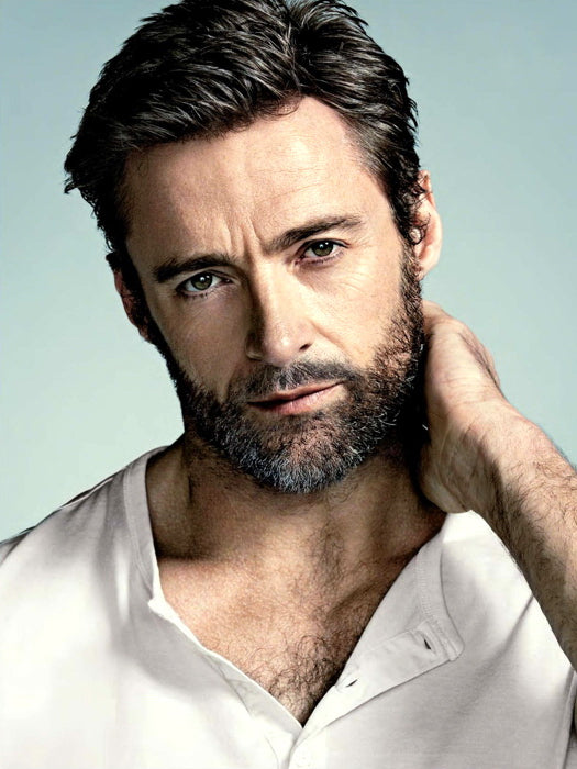 Hugh Jackman Amazing Portrait Beard Handsome Hot Wall Art Print Poster