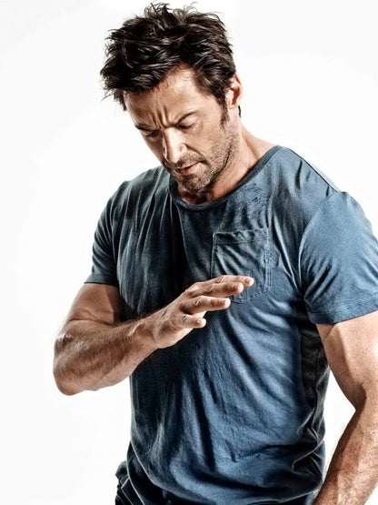 Hugh Jackman Handsome Hot Badass Actor Muscles Body Wall Art Print Poster