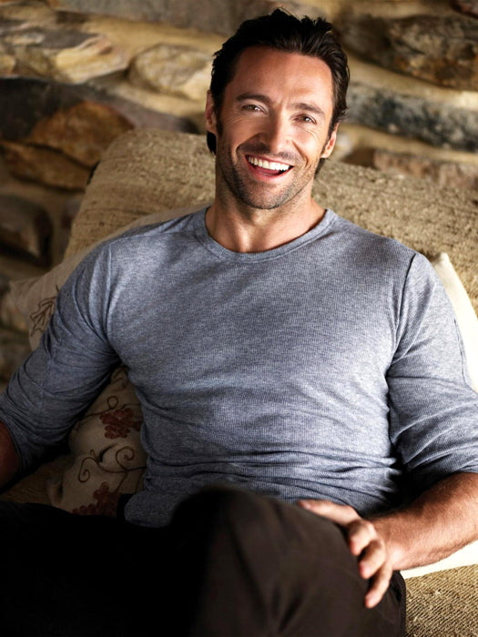 Hugh Jackman Handsome Charming Smiling Actor Chair Wall Art Print Poster