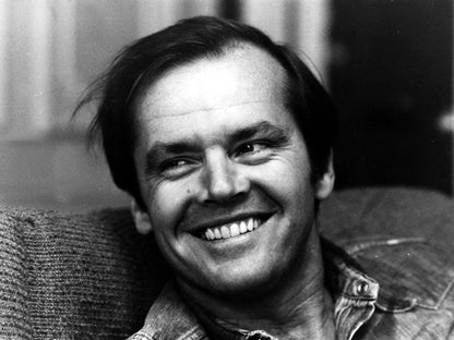 Jack Nicholson BW Portrait Smile Handsome Young Rare Wall Art Print Poster