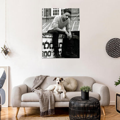 James McAvoy BW Handsome Charming Actor Look Wall Art Print Poster