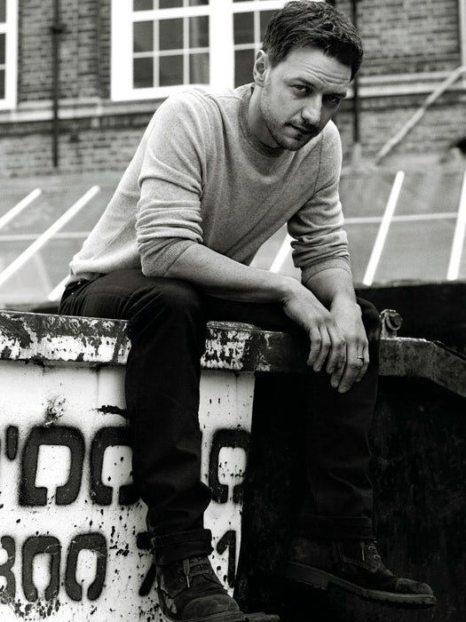 James McAvoy BW Handsome Charming Actor Look Wall Art Print Poster