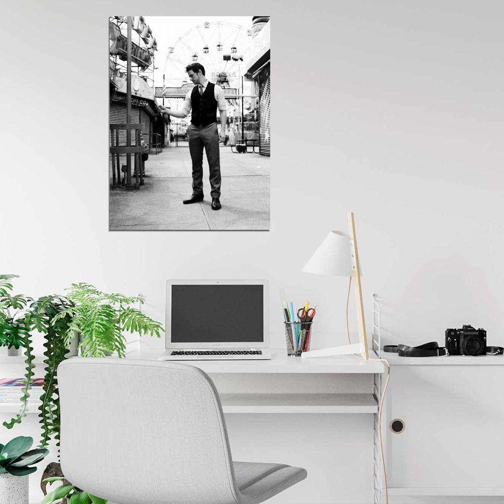 James McAvoy BW Handsome Elegant Charming Actor Rare Wall Art Print Poster