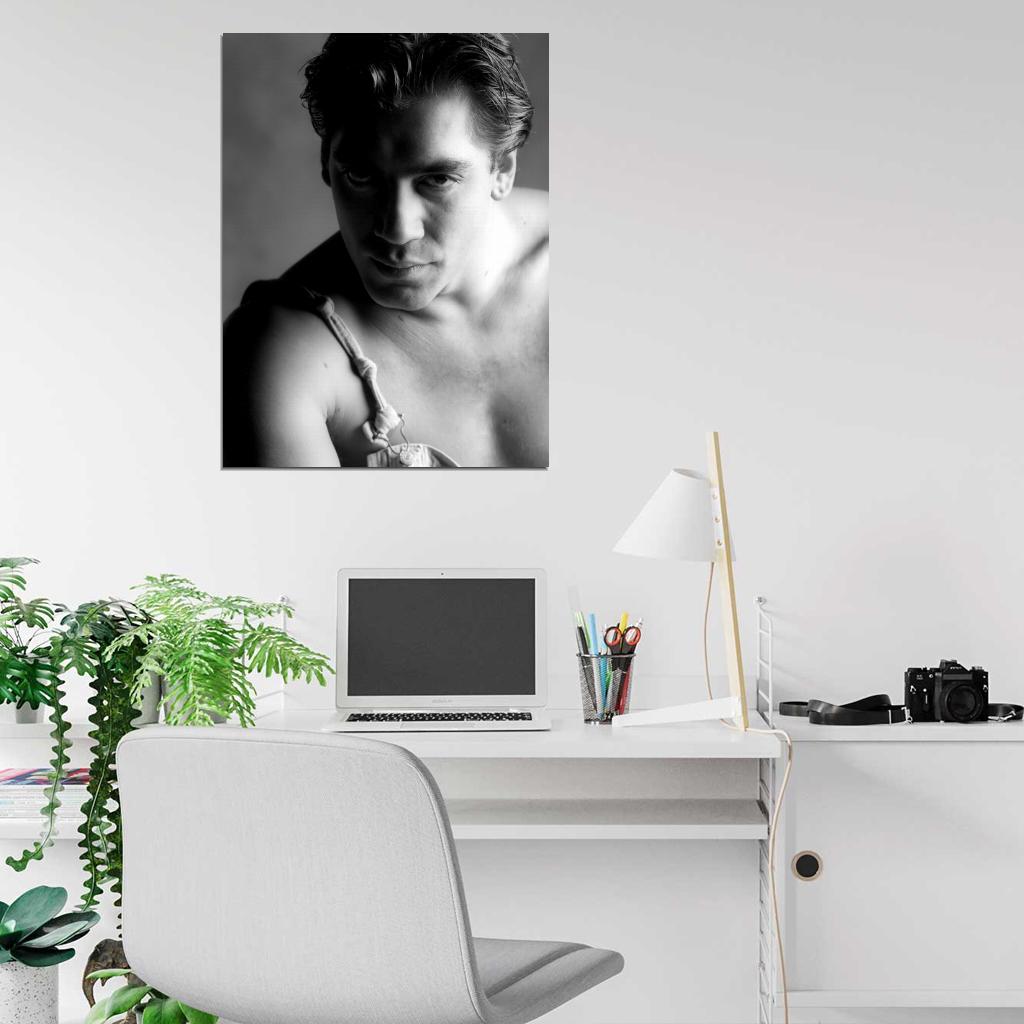Javier Bardem Amazing Portrait Handsome Hot Young Rare Wall Art Print Poster