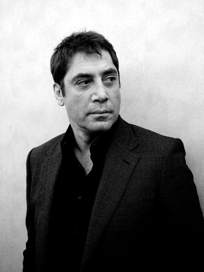 Javier Bardem BW Portrait Suit Handsome Actor Rare Wall Art Print Poster