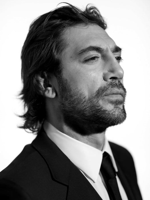 Javier Bardem BW Portrait Suit Beard Handsome Hot Rare Wall Art Print Poster
