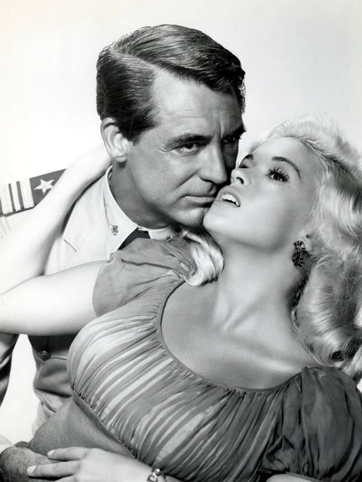 Jayne Mansfield Cary Grant BW Hot Sexy Retro Rare Wall Art Print Poster