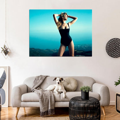 Jennifer Lawrence Swimsuit Body Hot Sexy Seductive Wall Art Print Poster