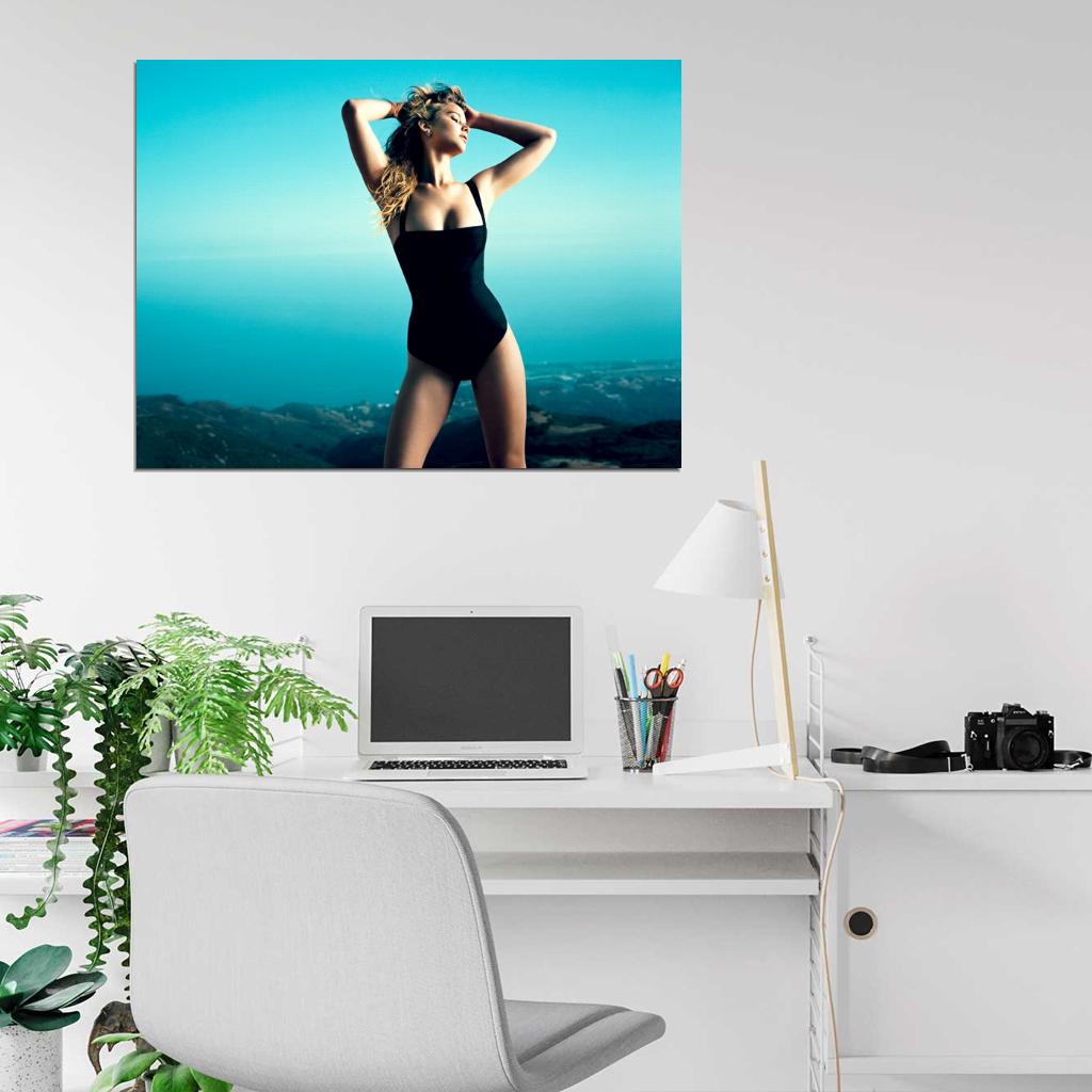 Jennifer Lawrence Swimsuit Body Hot Sexy Seductive Wall Art Print Poster