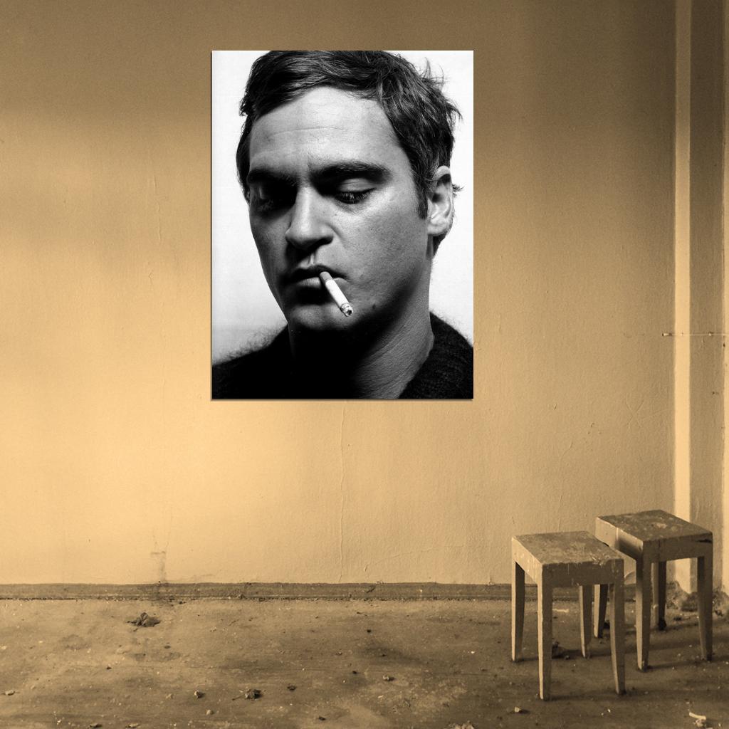 Joaquin Phoenix Amazing BW Portrait Hot Handsome Rare Wall Art Print Poster