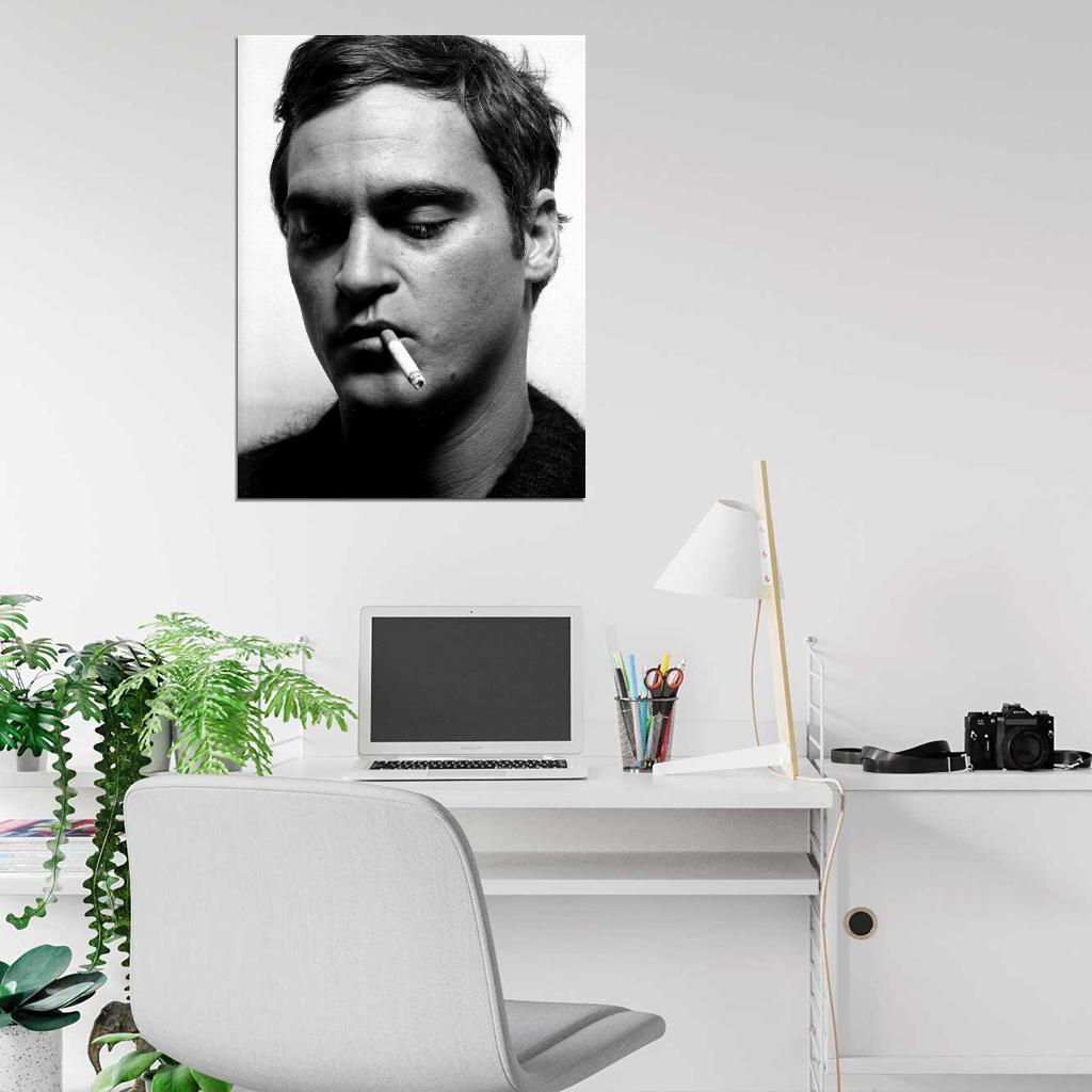 Joaquin Phoenix Amazing BW Portrait Hot Handsome Rare Wall Art Print Poster