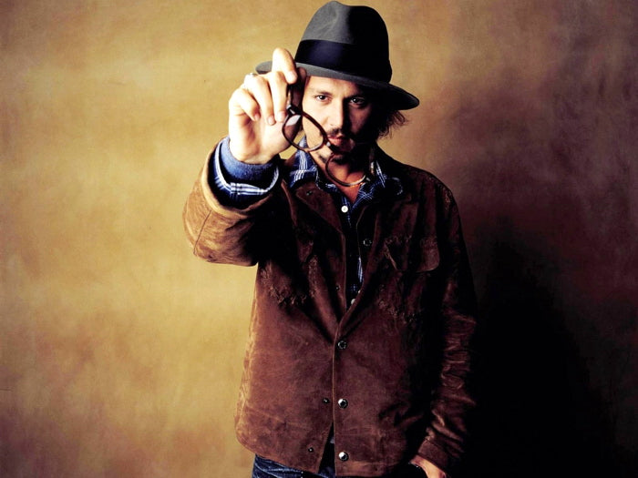 Johnny Depp Glasses Hat Jacket Hot Handsome Actor Wall Art Print Poster