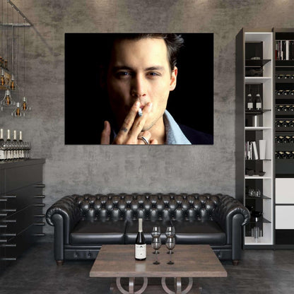 Johnny Depp Portrait Hot Charming Young Handsome Rare Wall Art Print Poster