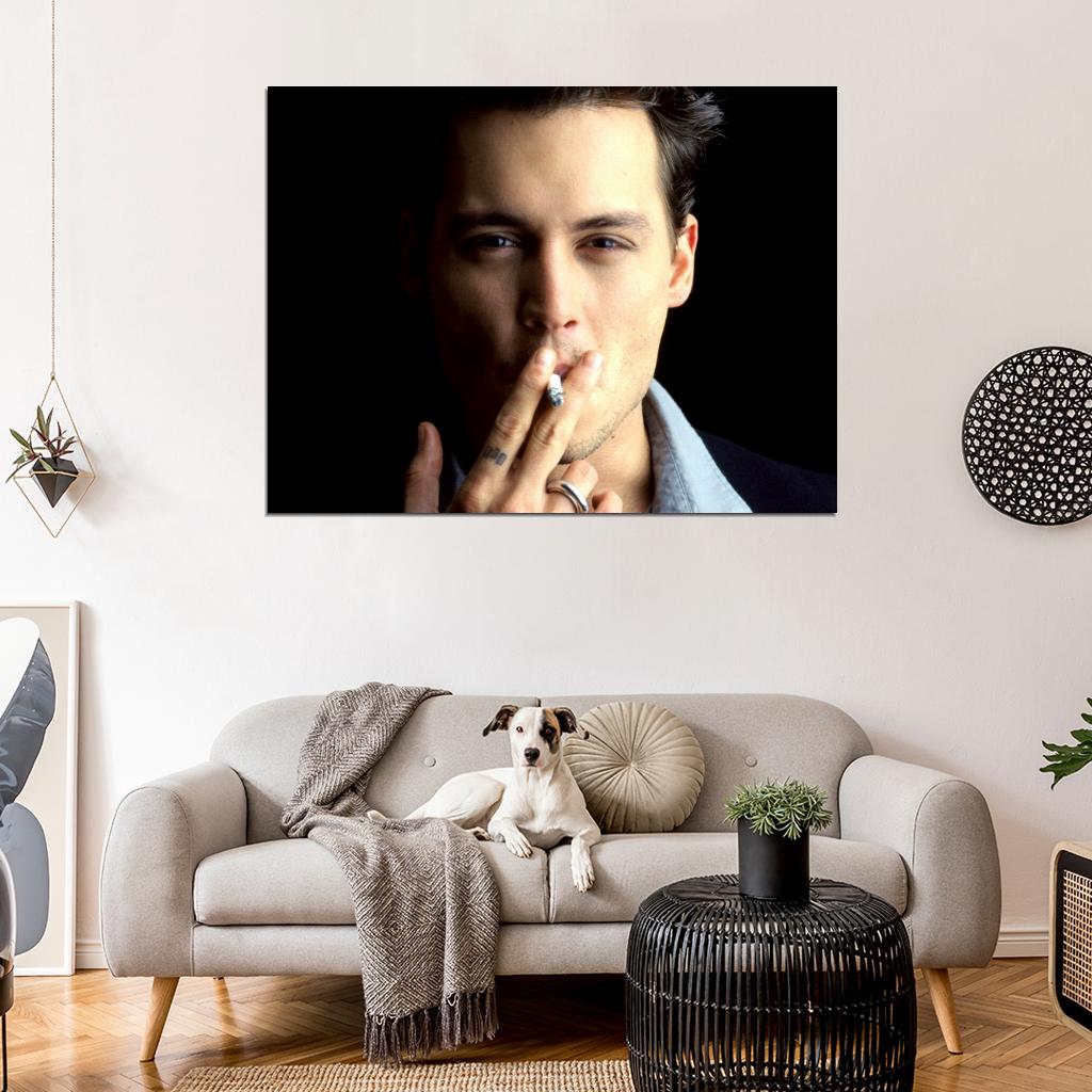 Johnny Depp Portrait Hot Charming Young Handsome Rare Wall Art Print Poster