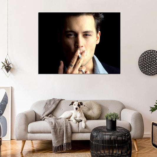 Johnny Depp Portrait Hot Charming Young Handsome Rare Wall Art Print Poster