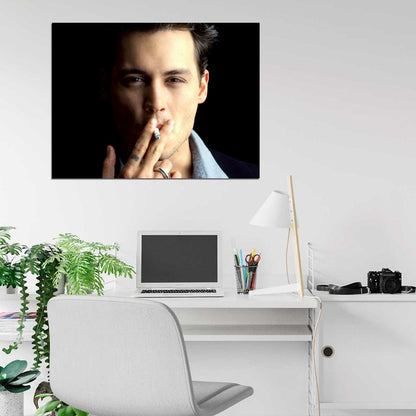 Johnny Depp Portrait Hot Charming Young Handsome Rare Wall Art Print Poster
