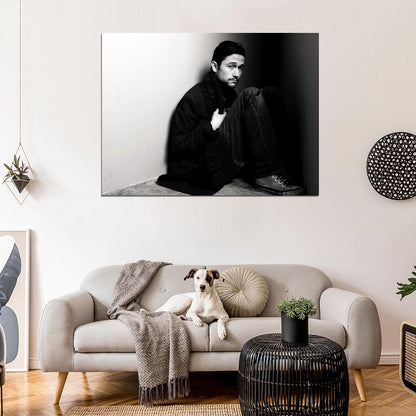 Joseph Gordon-Levitt BW Hot Charming Handsome Actor Wall Art Print Poster