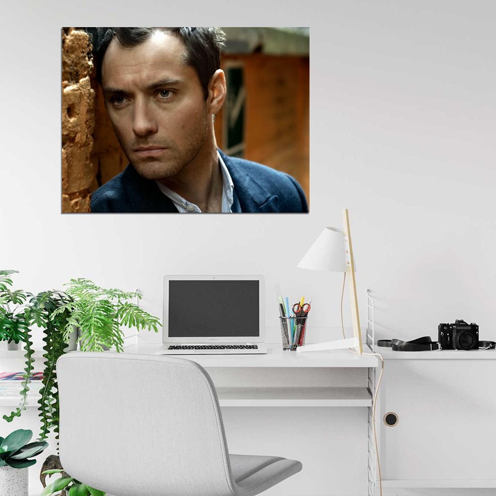 Jude Law Amazing Portrait Hot Charming Handsome Rare Wall Art Print Poster
