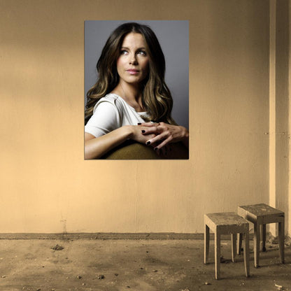 Kate Beckinsale Hot Charming Elegant Actress Wall Art Print Poster