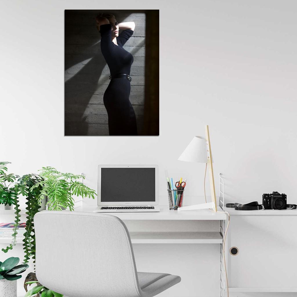 Kate Winslet Black Dress Curvy Hot Elegant Rare Wall Art Print Poster